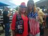 Donna & Patty put on their best patriotic looks.